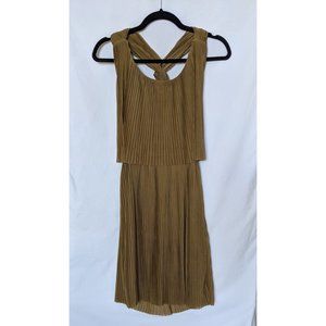 H&M Green Pleated dress